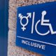 Inclusive bathroom sign